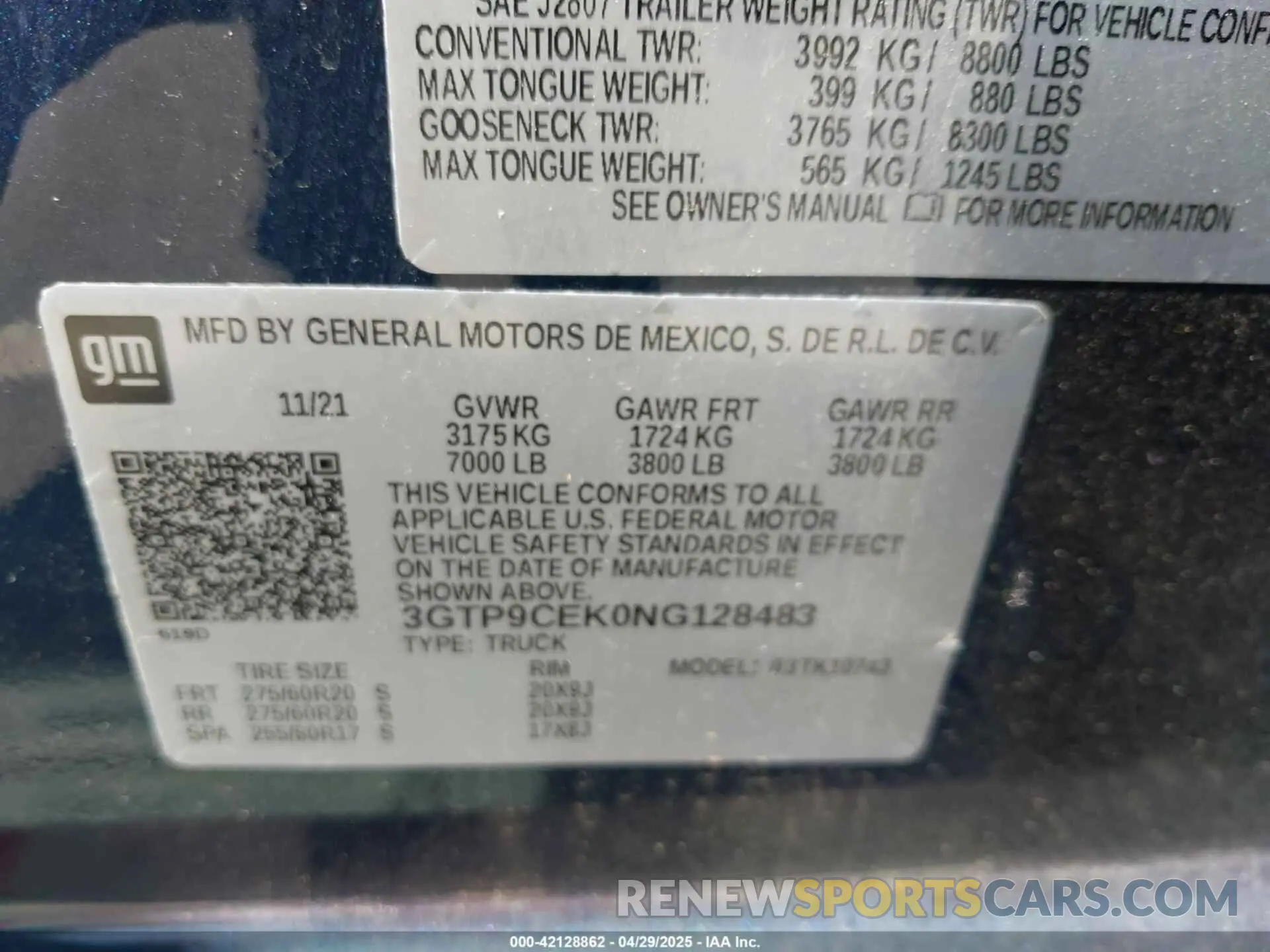 9 Photograph of a damaged car 3GTP9CEK0NG128483 GMC SIERRA 1500 LIMITED 2022