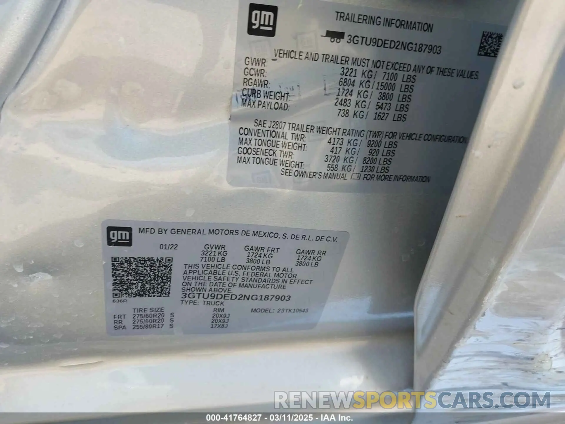 9 Photograph of a damaged car 3GTU9DED2NG187903 GMC SIERRA 1500 LIMITED 2022