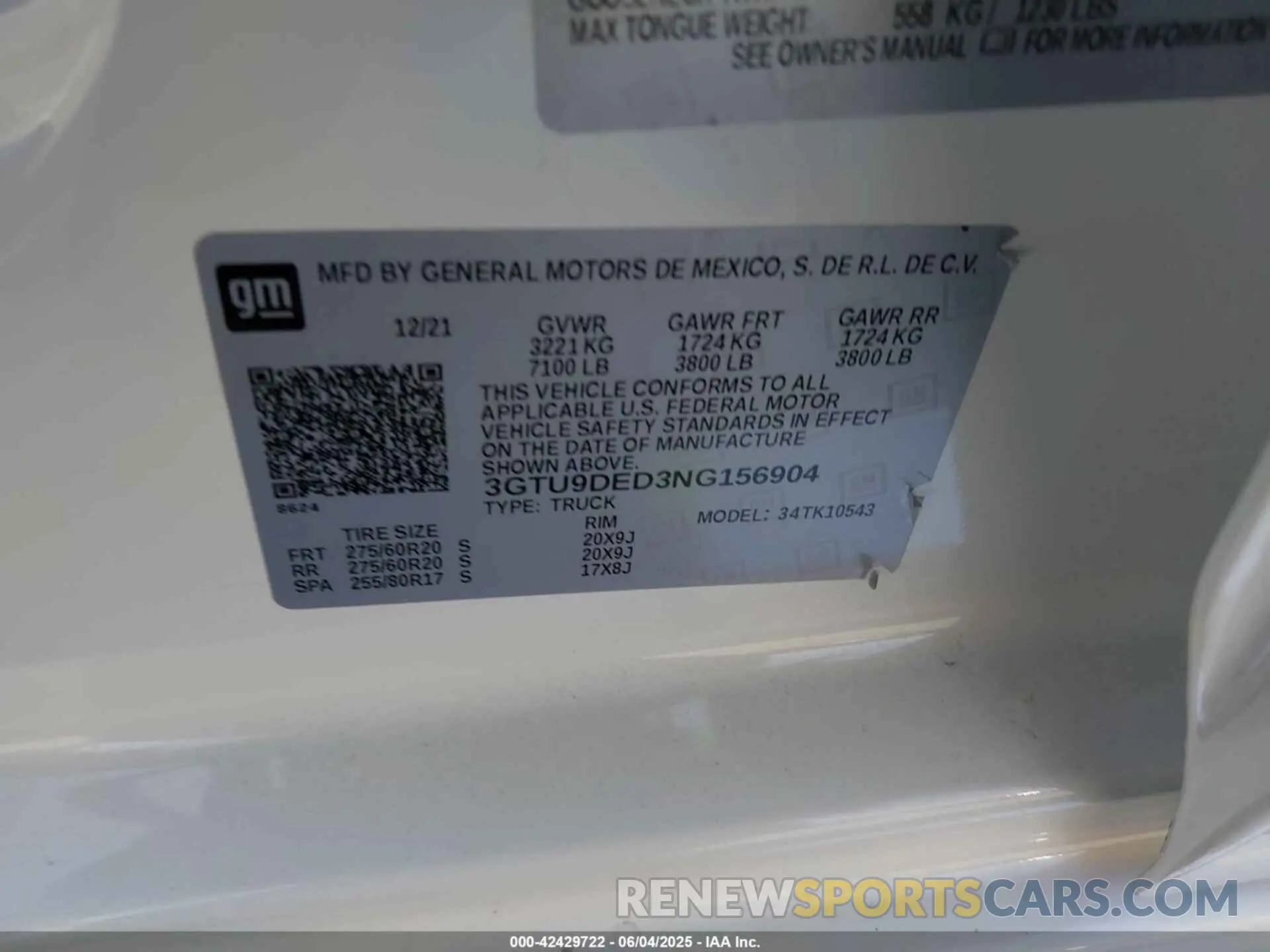 9 Photograph of a damaged car 3GTU9DED3NG156904 GMC SIERRA 1500 LIMITED 2022