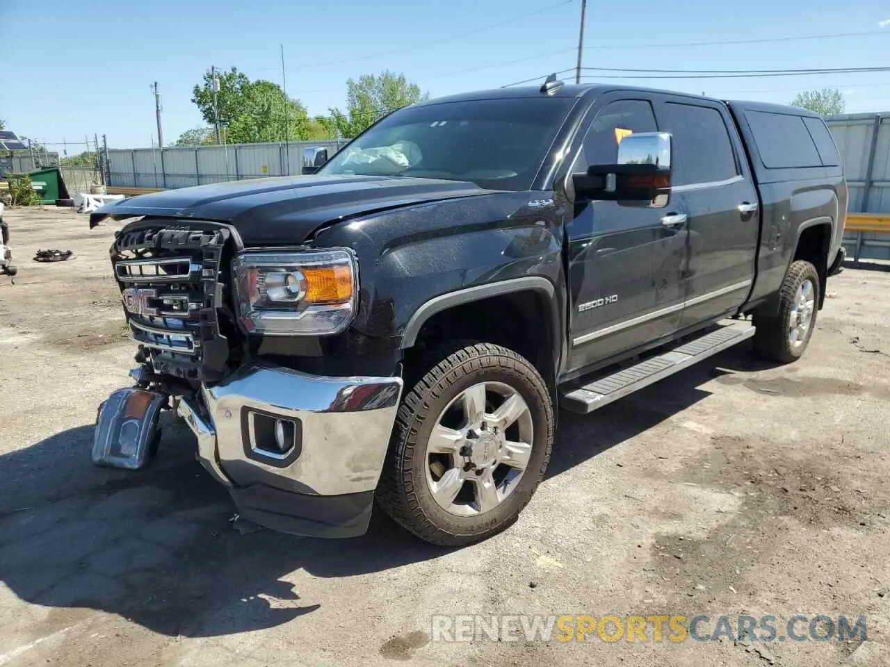 1 Photograph of a damaged car 1GT12REG9KF262852 GMC SIERRA 2019