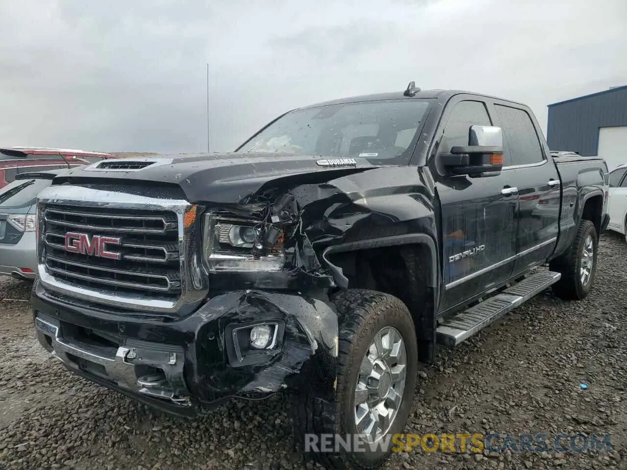 1 Photograph of a damaged car 1GT12SEY1KF254082 GMC SIERRA 2019