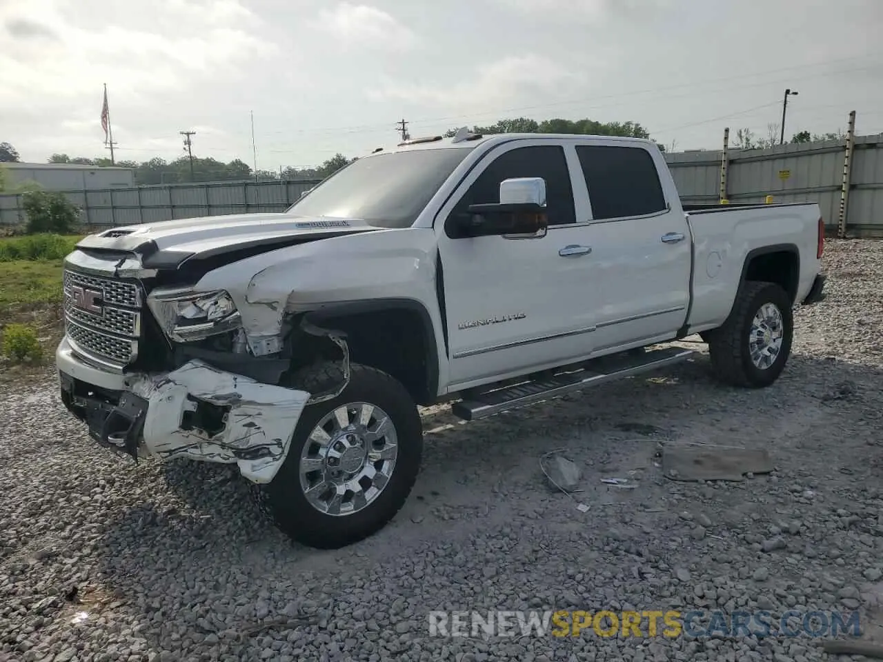 1 Photograph of a damaged car 1GT12SEY6KF184336 GMC SIERRA 2019