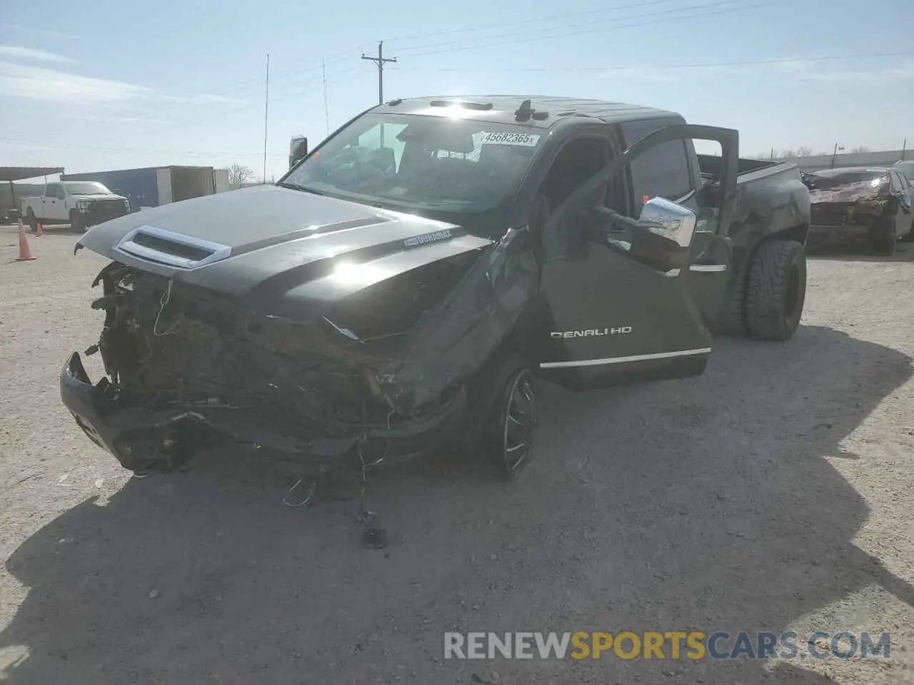 1 Photograph of a damaged car 1GT42WEY6KF163720 GMC SIERRA 2019