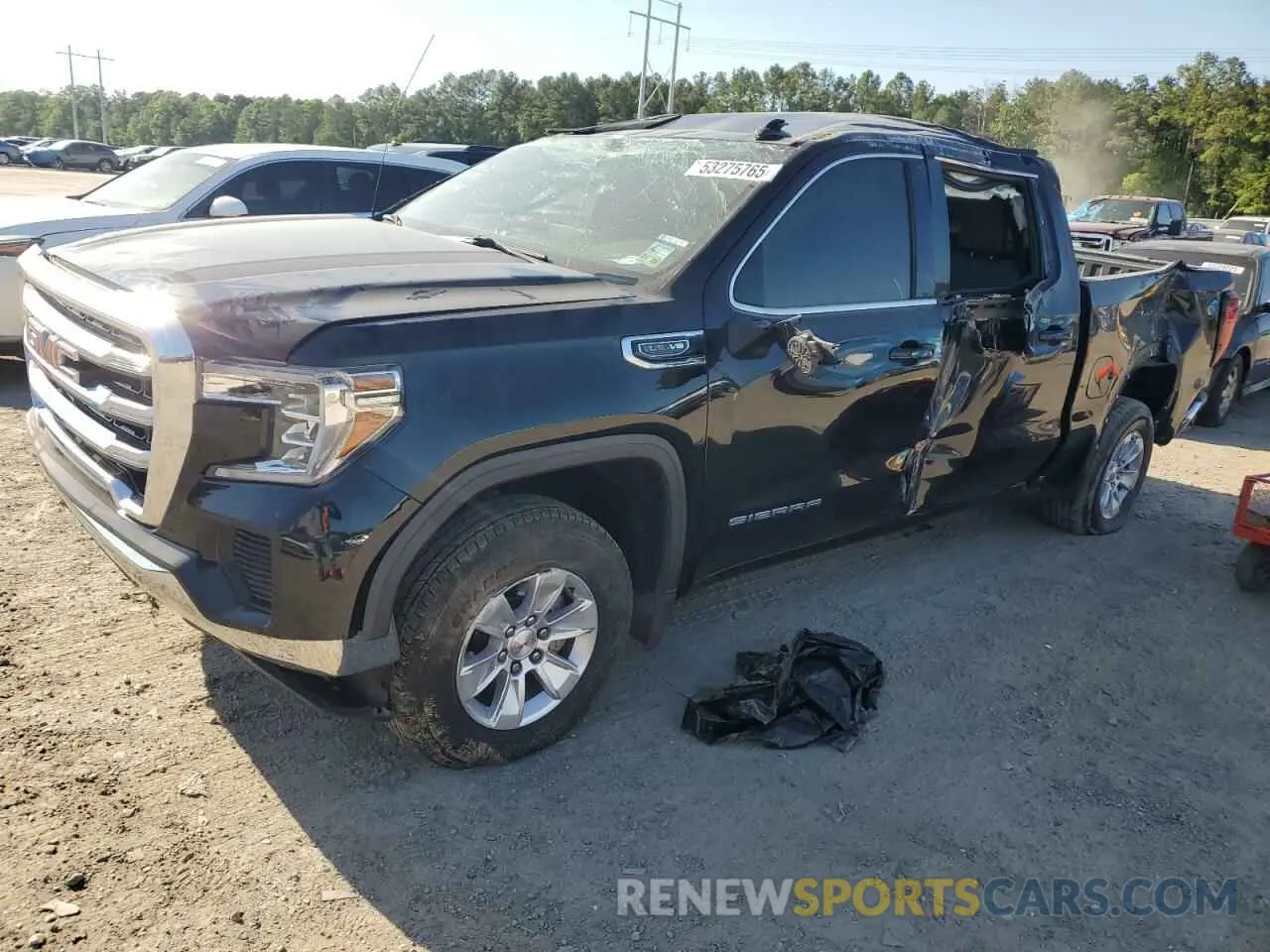1 Photograph of a damaged car 1GTP8BED5KZ326356 GMC SIERRA 2019
