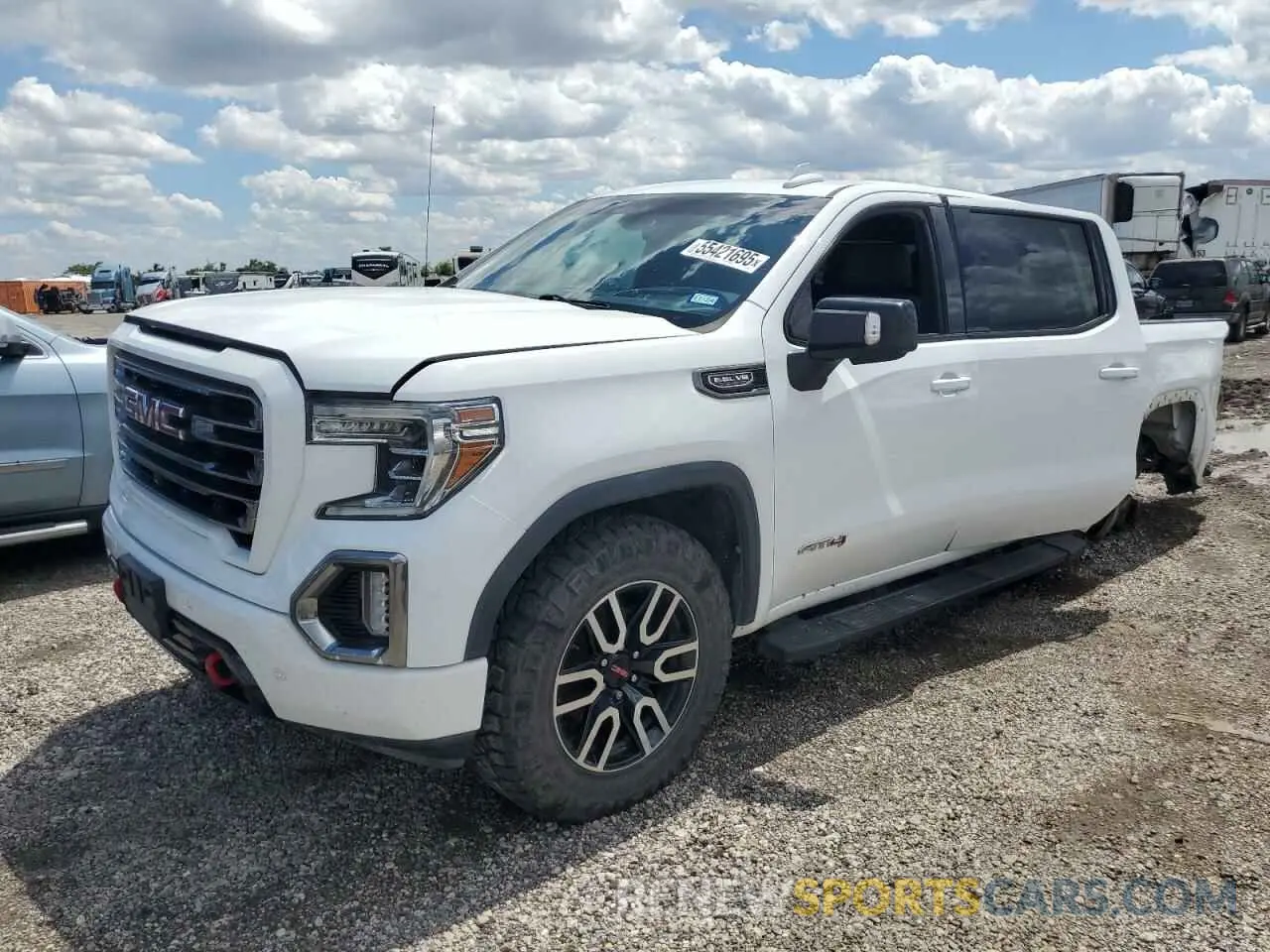 1 Photograph of a damaged car 1GTP9EED4KZ127183 GMC SIERRA 2019