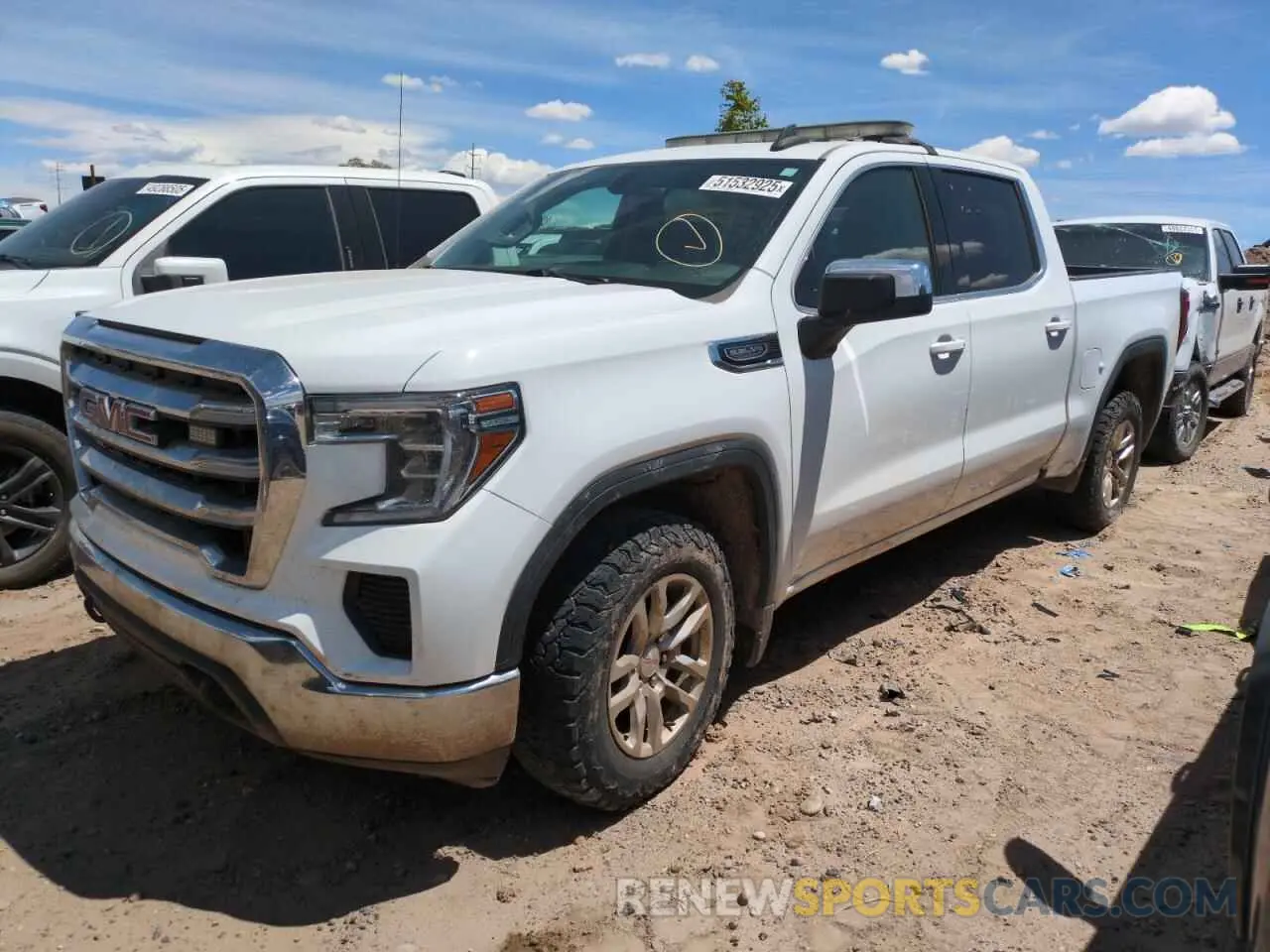 1 Photograph of a damaged car 1GTU9BED7KZ268170 GMC SIERRA 2019