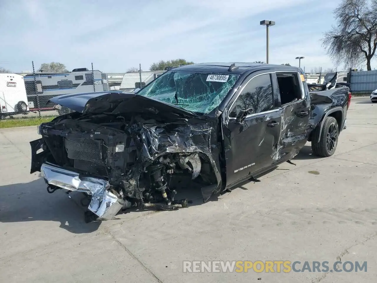 1 Photograph of a damaged car 1GTU9BED8KZ423311 GMC SIERRA 2019