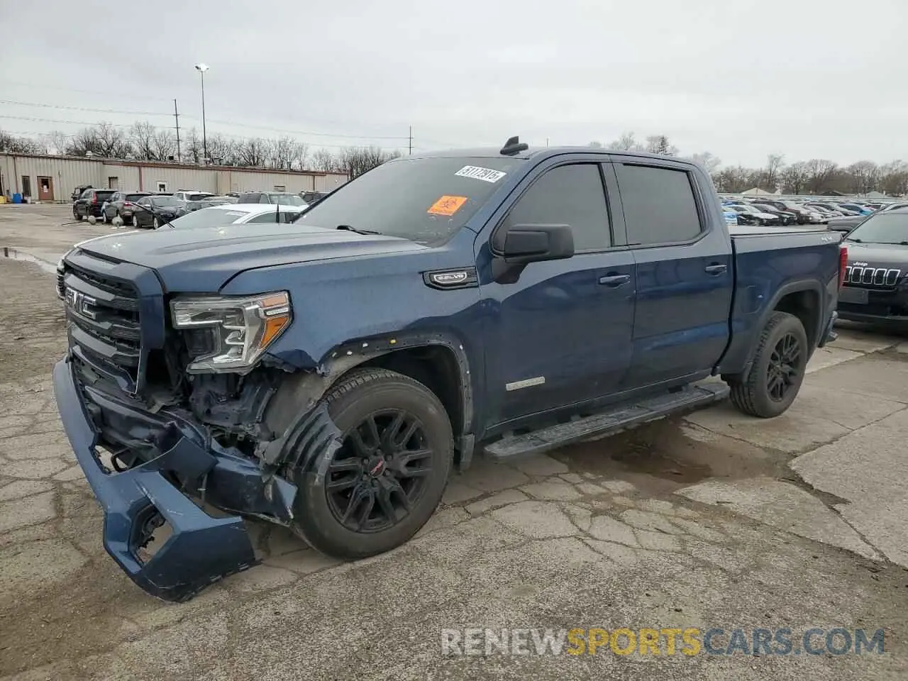 1 Photograph of a damaged car 1GTU9CEDXKZ261462 GMC SIERRA 2019