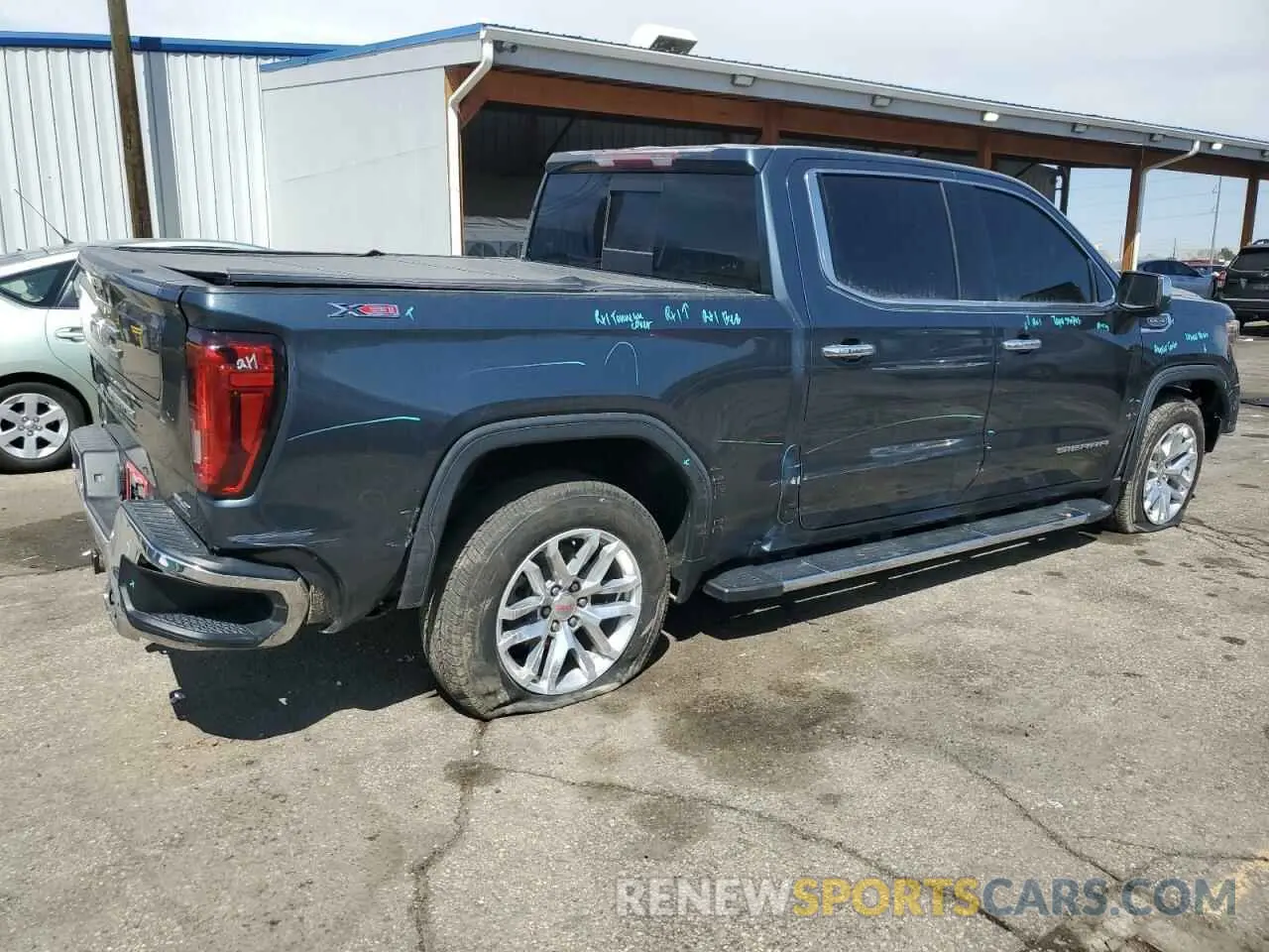 3 Photograph of a damaged car 1GTU9DED9KZ140427 GMC SIERRA 2019