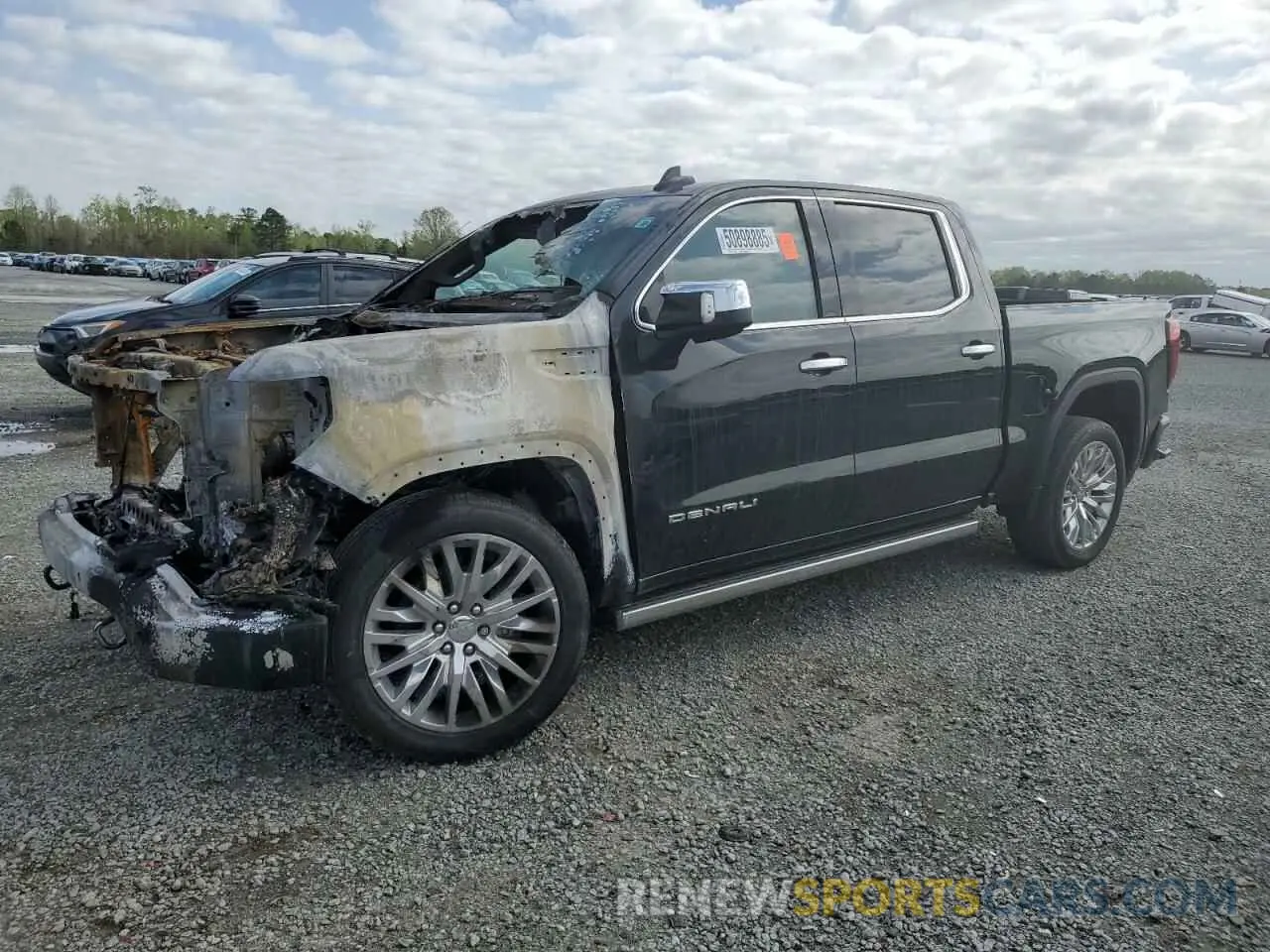 1 Photograph of a damaged car 1GTU9FEL8KZ106854 GMC SIERRA 2019