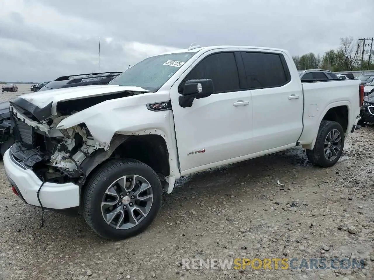 1 Photograph of a damaged car 3GTP9EEL3KG109796 GMC SIERRA 2019
