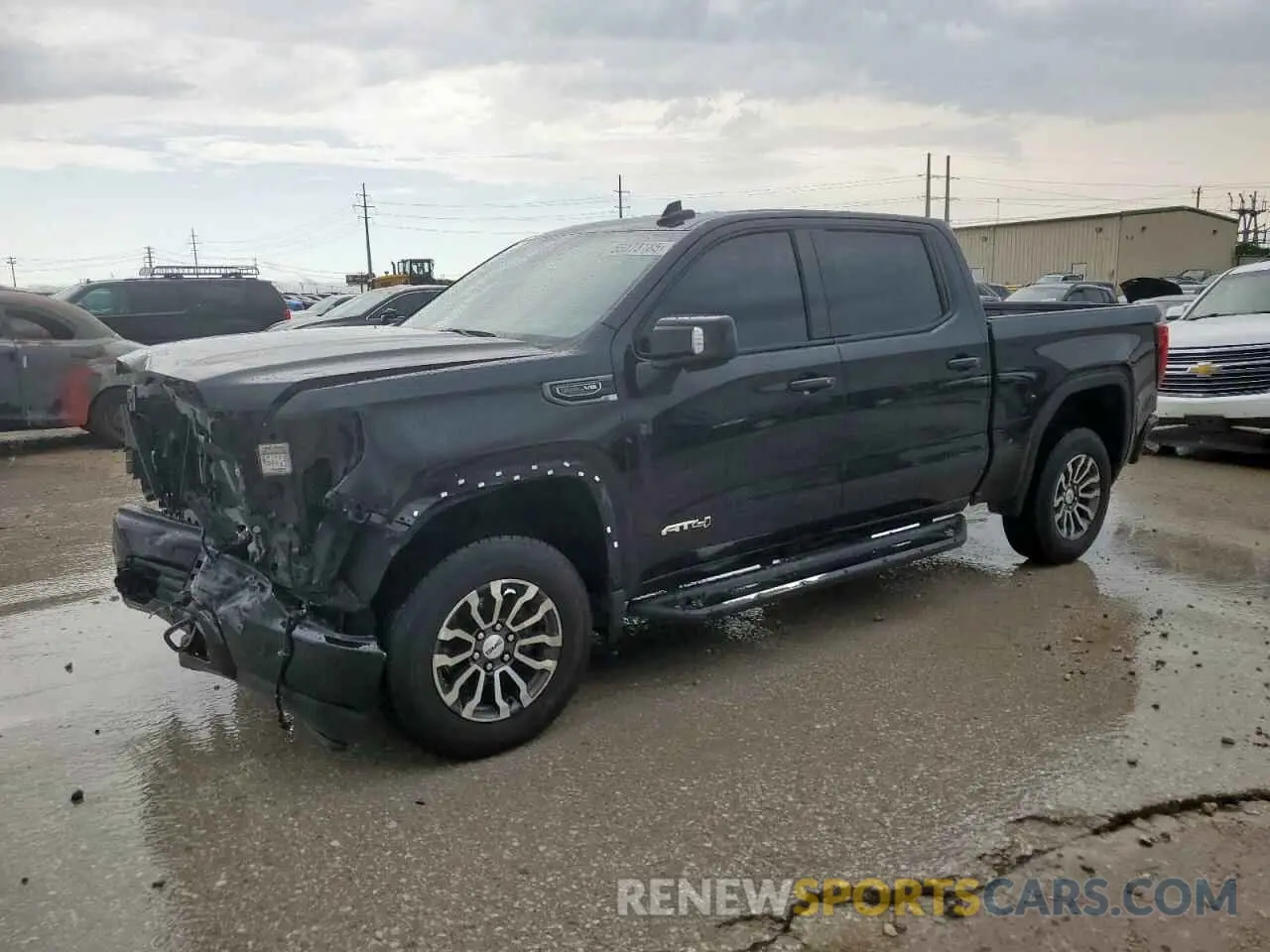 1 Photograph of a damaged car 3GTP9EEL9KG231658 GMC SIERRA 2019