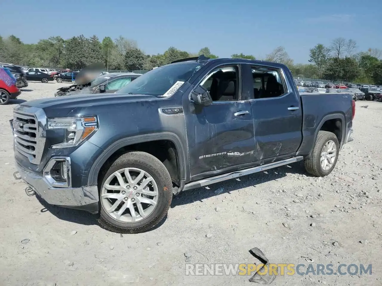 1 Photograph of a damaged car 3GTU9DED8KG160006 GMC SIERRA 2019