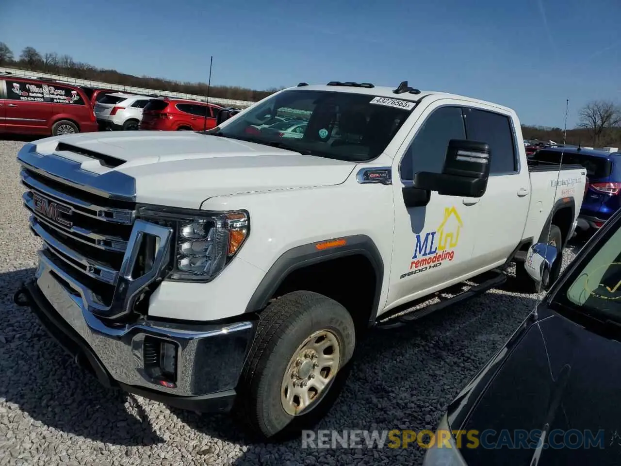 1 Photograph of a damaged car 1GT19ME78LF188372 GMC SIERRA 2020