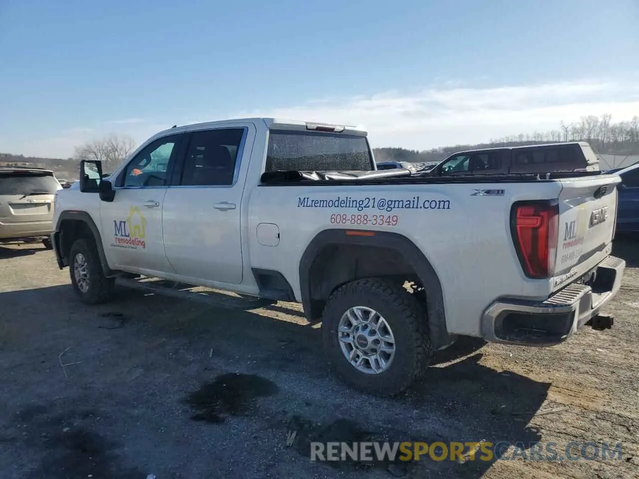 2 Photograph of a damaged car 1GT19ME78LF188372 GMC SIERRA 2020