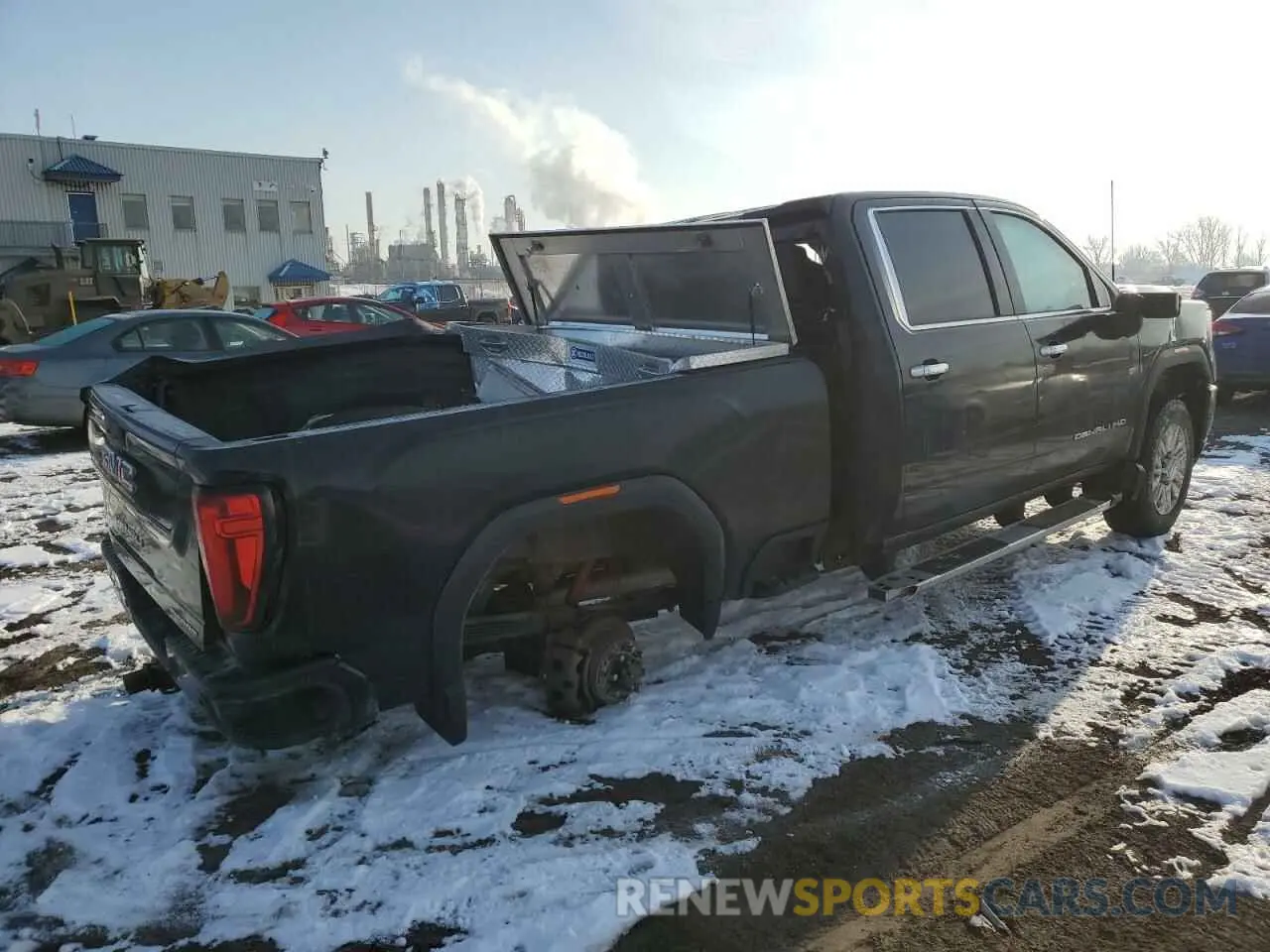3 Photograph of a damaged car 1GT49REY9LF223116 GMC SIERRA 2020