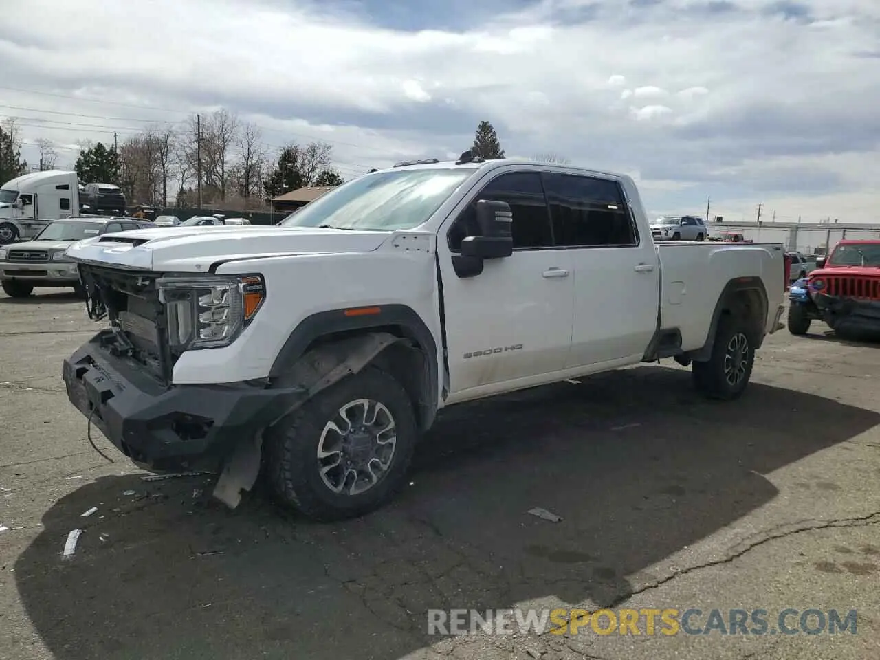 1 Photograph of a damaged car 1GT49TEY3LF217048 GMC SIERRA 2020