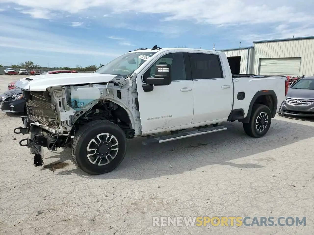 1 Photograph of a damaged car 1GT49TEY7LF215223 GMC SIERRA 2020