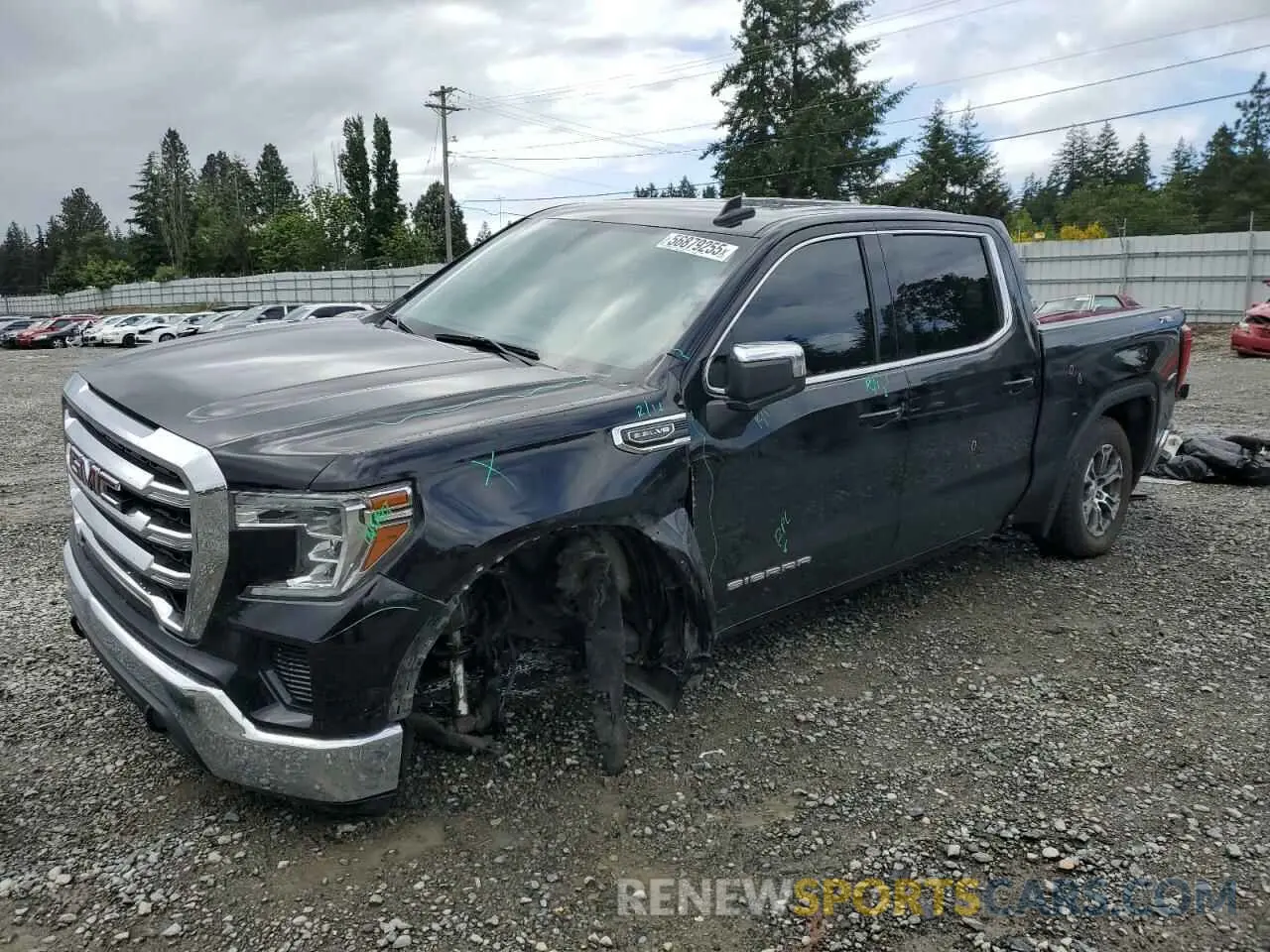 1 Photograph of a damaged car 1GTU9BED2LZ265162 GMC SIERRA 2020