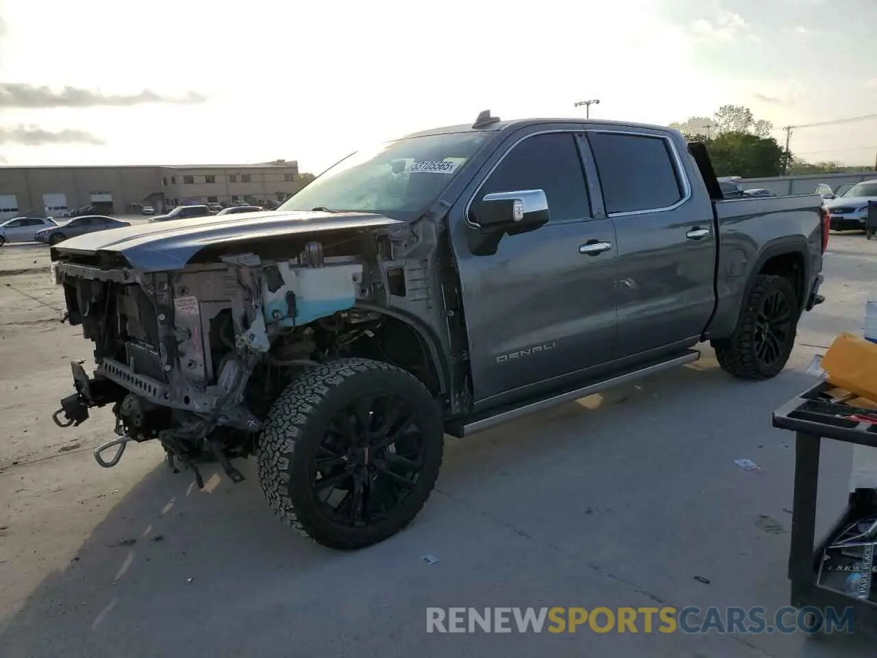 1 Photograph of a damaged car 1GTU9FET6LZ290807 GMC SIERRA 2020