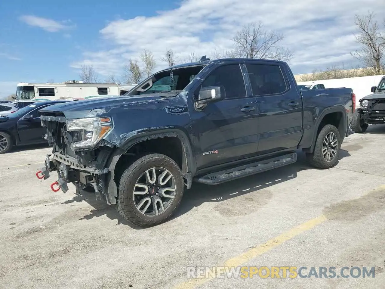 1 Photograph of a damaged car 3GTP9EED6LG148182 GMC SIERRA 2020