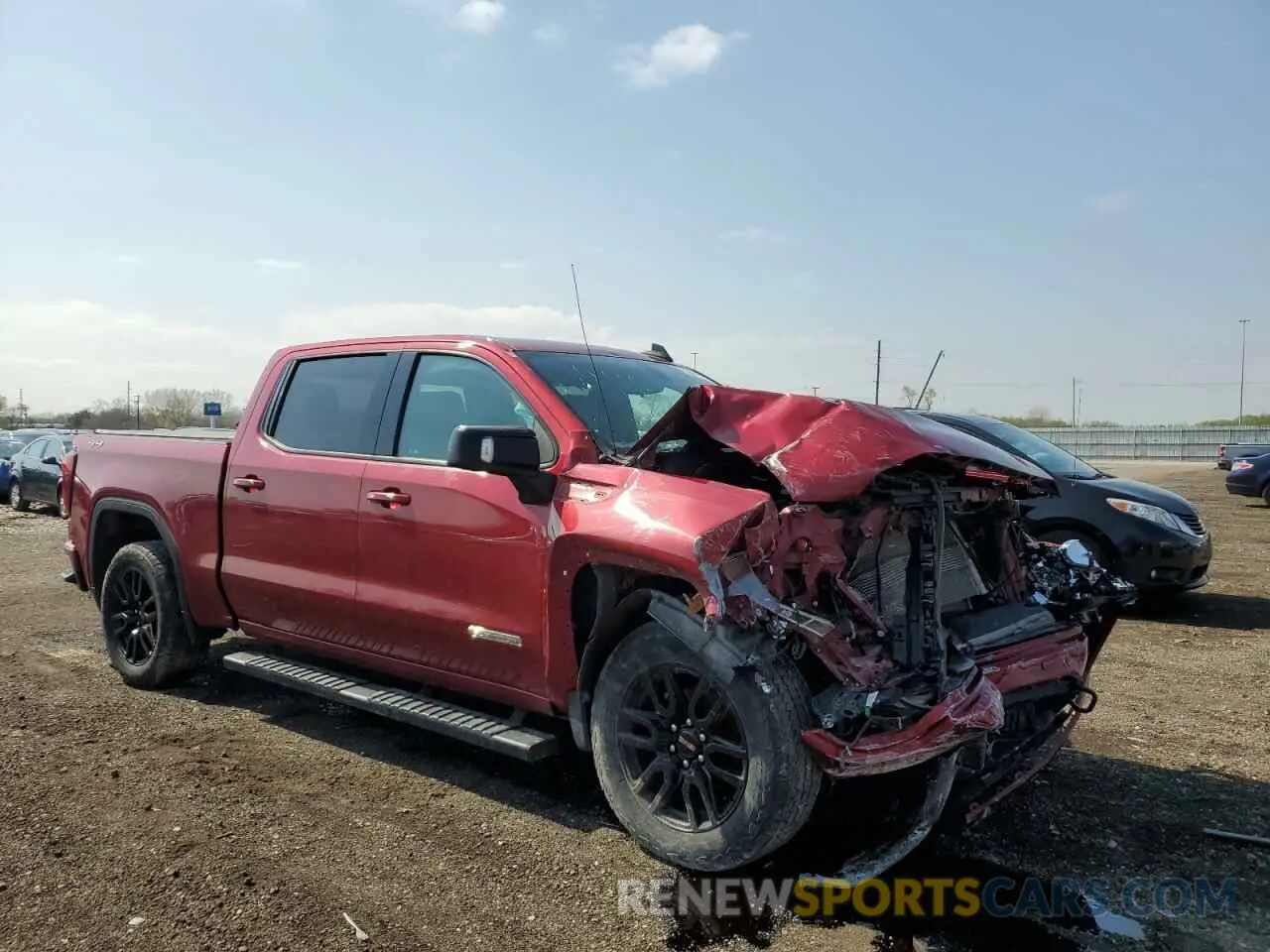 4 Photograph of a damaged car 3GTU9CEDXLG185713 GMC SIERRA 2020