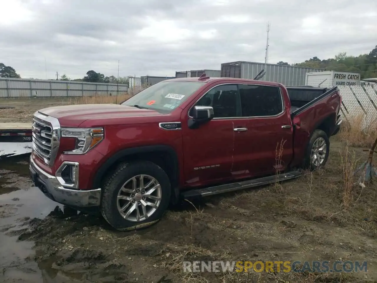 1 Photograph of a damaged car 3GTU9DED9LG210008 GMC SIERRA 2020