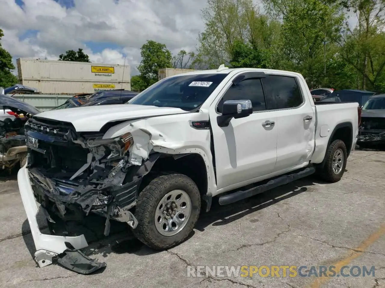 1 Photograph of a damaged car 3GTU9DEL3LG120070 GMC SIERRA 2020