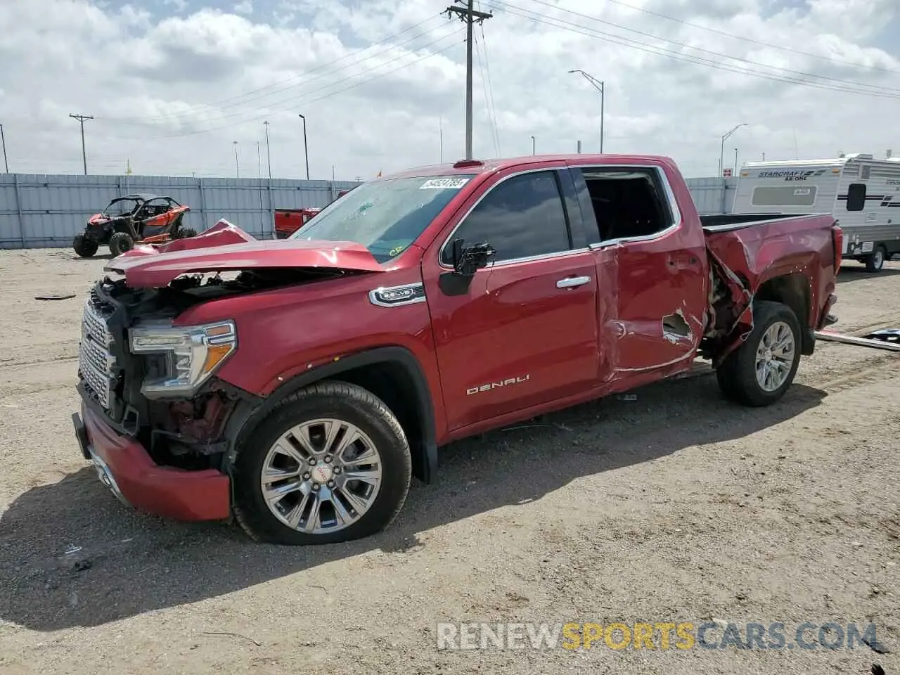 1 Photograph of a damaged car 3GTU9FED0LG148414 GMC SIERRA 2020