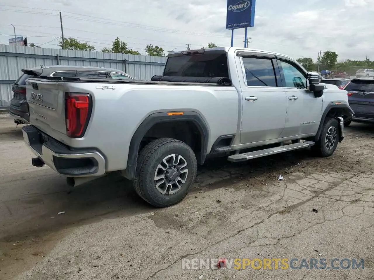 3 Photograph of a damaged car 1GT49NEY5MF237959 GMC SIERRA 2021