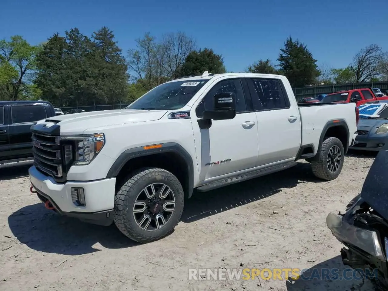 1 Photograph of a damaged car 1GT49PEY0MF103260 GMC SIERRA 2021