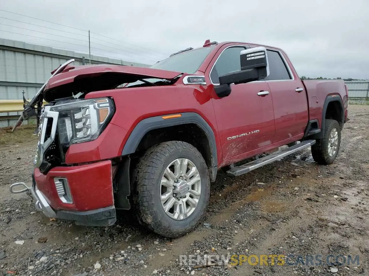 1 Photograph of a damaged car 1GT49RE78MF183927 GMC SIERRA 2021