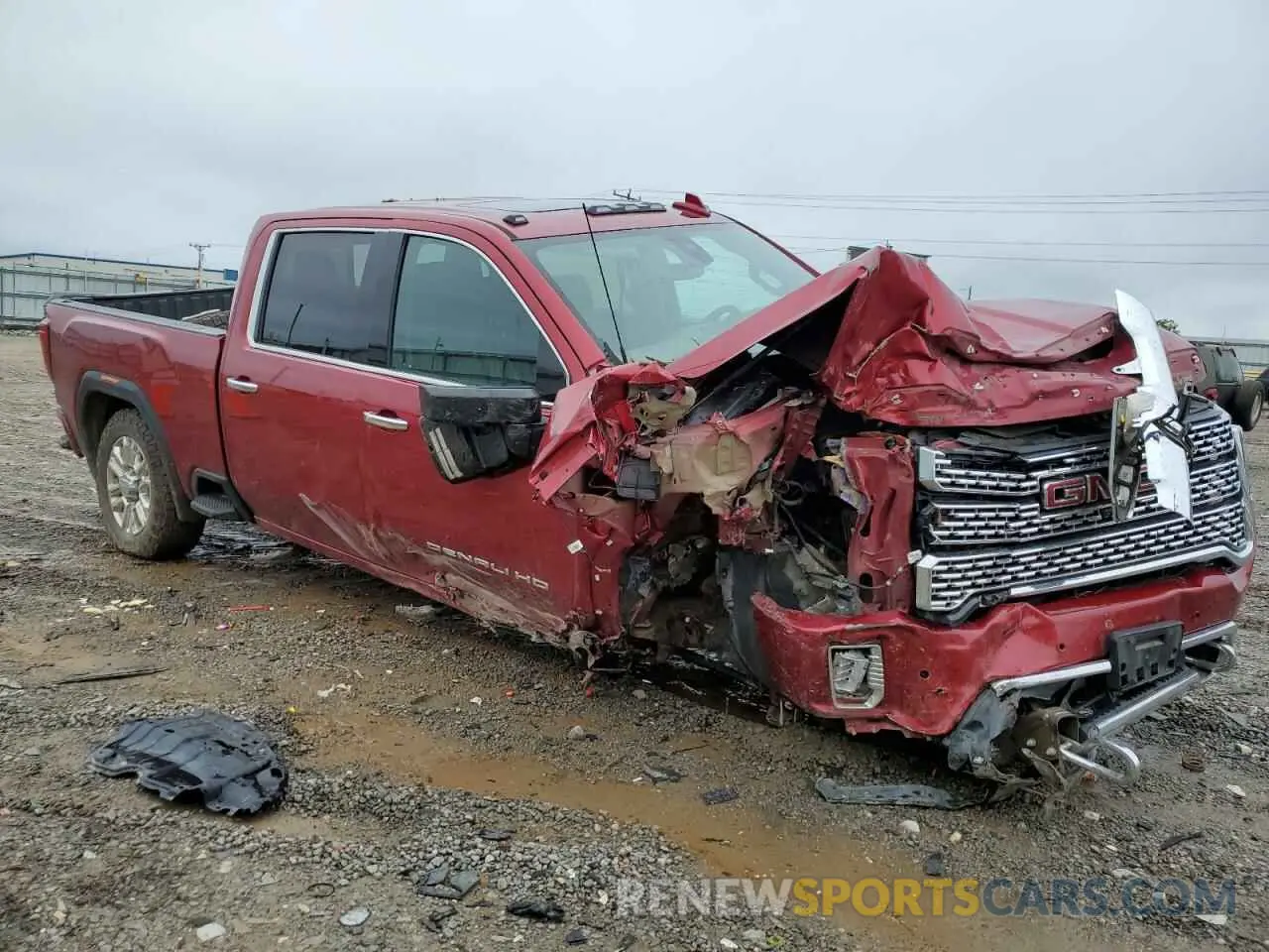 4 Photograph of a damaged car 1GT49RE78MF183927 GMC SIERRA 2021