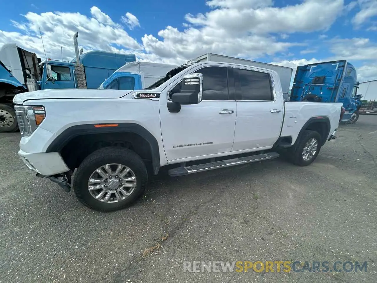 1 Photograph of a damaged car 1GT49REY0MF295873 GMC SIERRA 2021