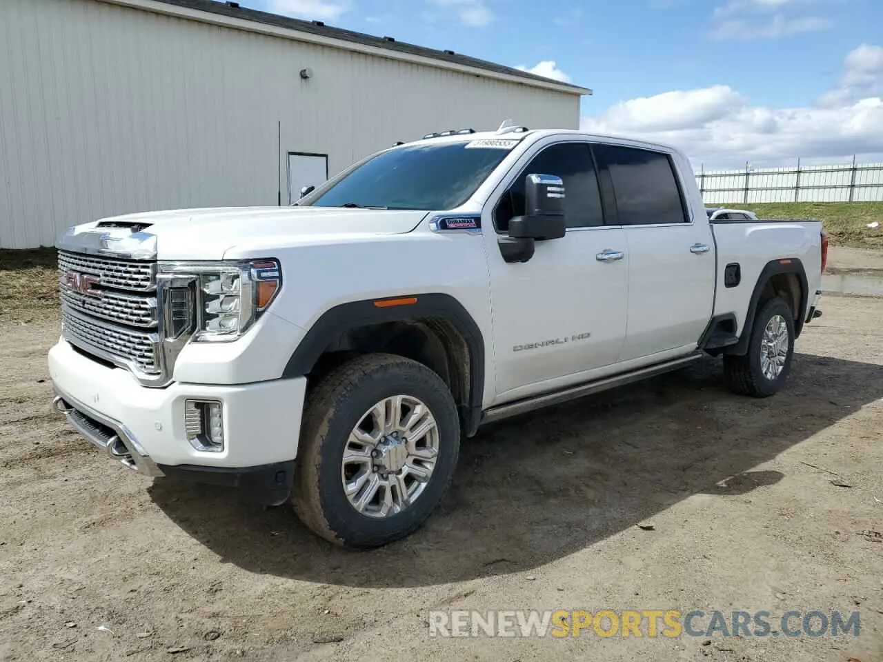 1 Photograph of a damaged car 1GT49REY8MF179031 GMC SIERRA 2021