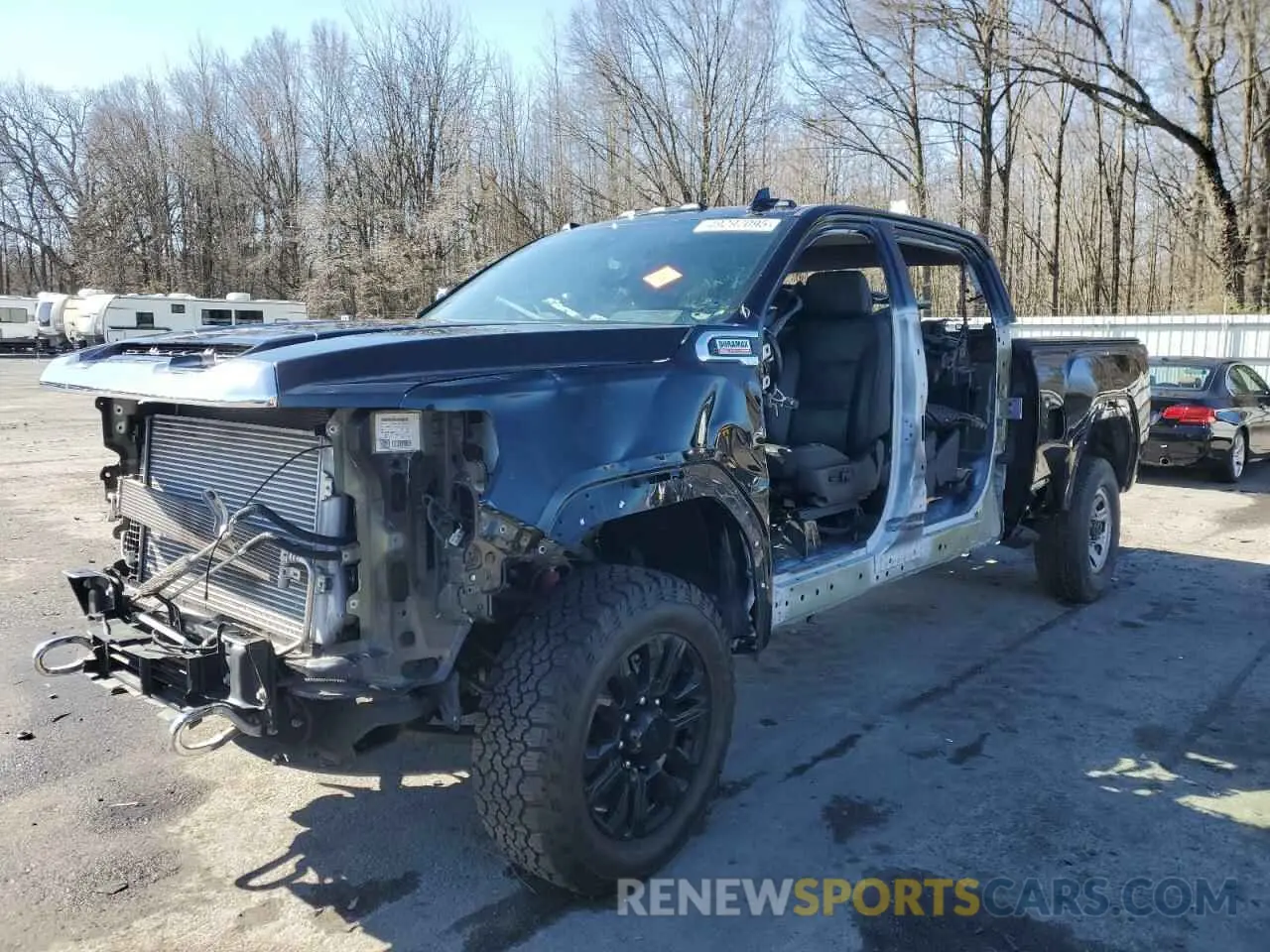1 Photograph of a damaged car 1GT49REY9MF254609 GMC SIERRA 2021