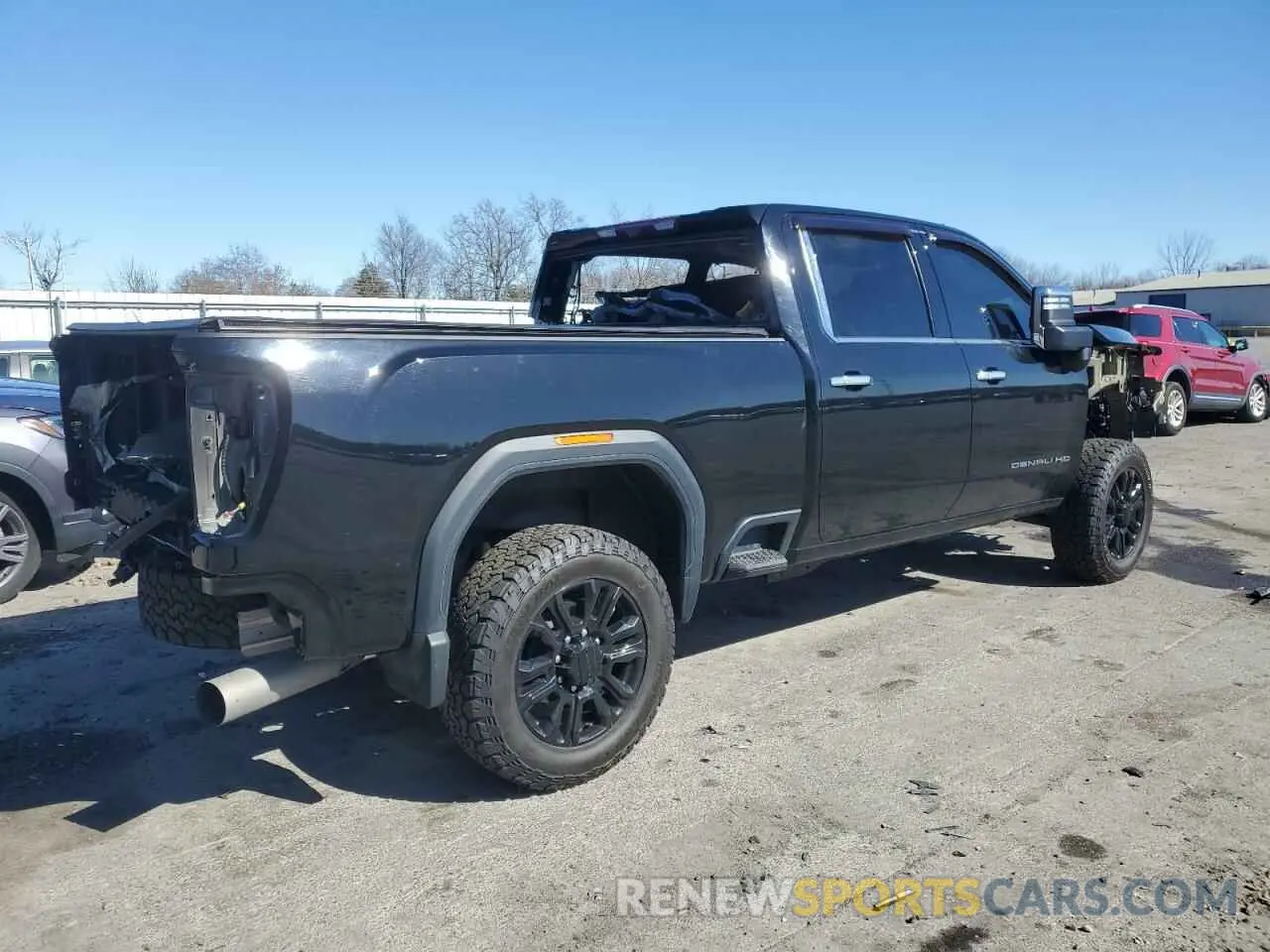 3 Photograph of a damaged car 1GT49REY9MF254609 GMC SIERRA 2021