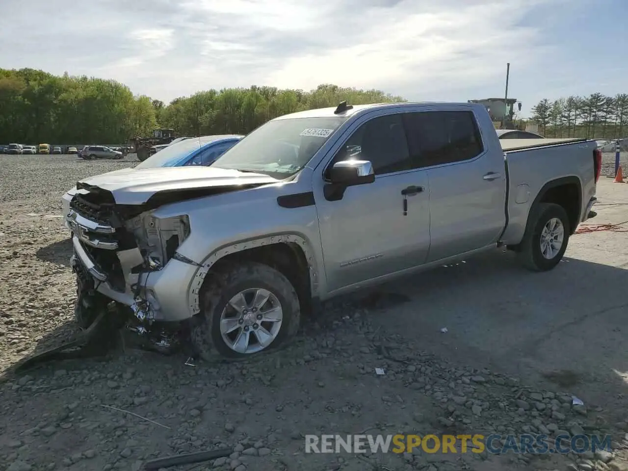 1 Photograph of a damaged car 1GTP9BEK1MZ343668 GMC SIERRA 2021
