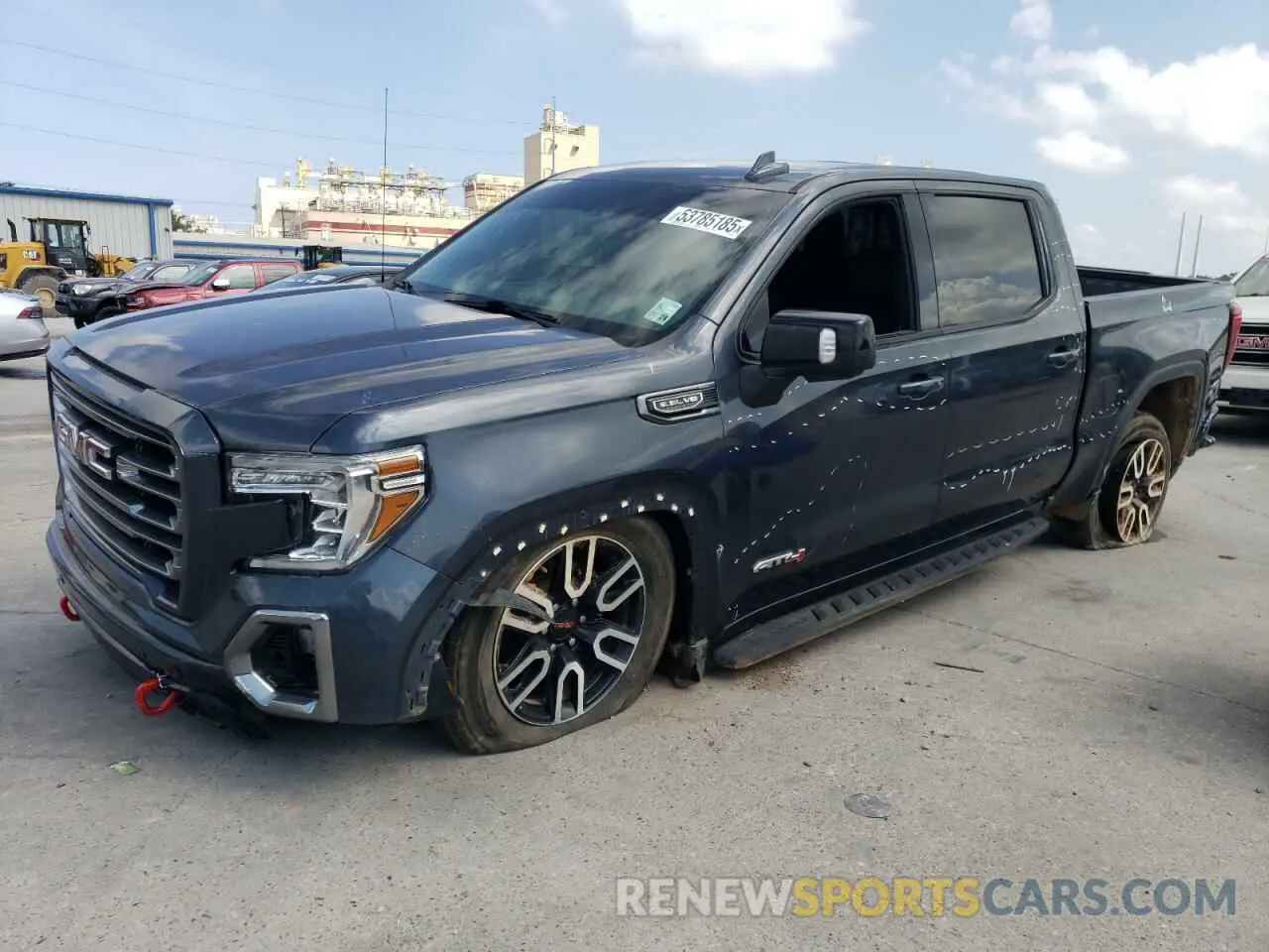 1 Photograph of a damaged car 1GTP9EEDXMZ198486 GMC SIERRA 2021