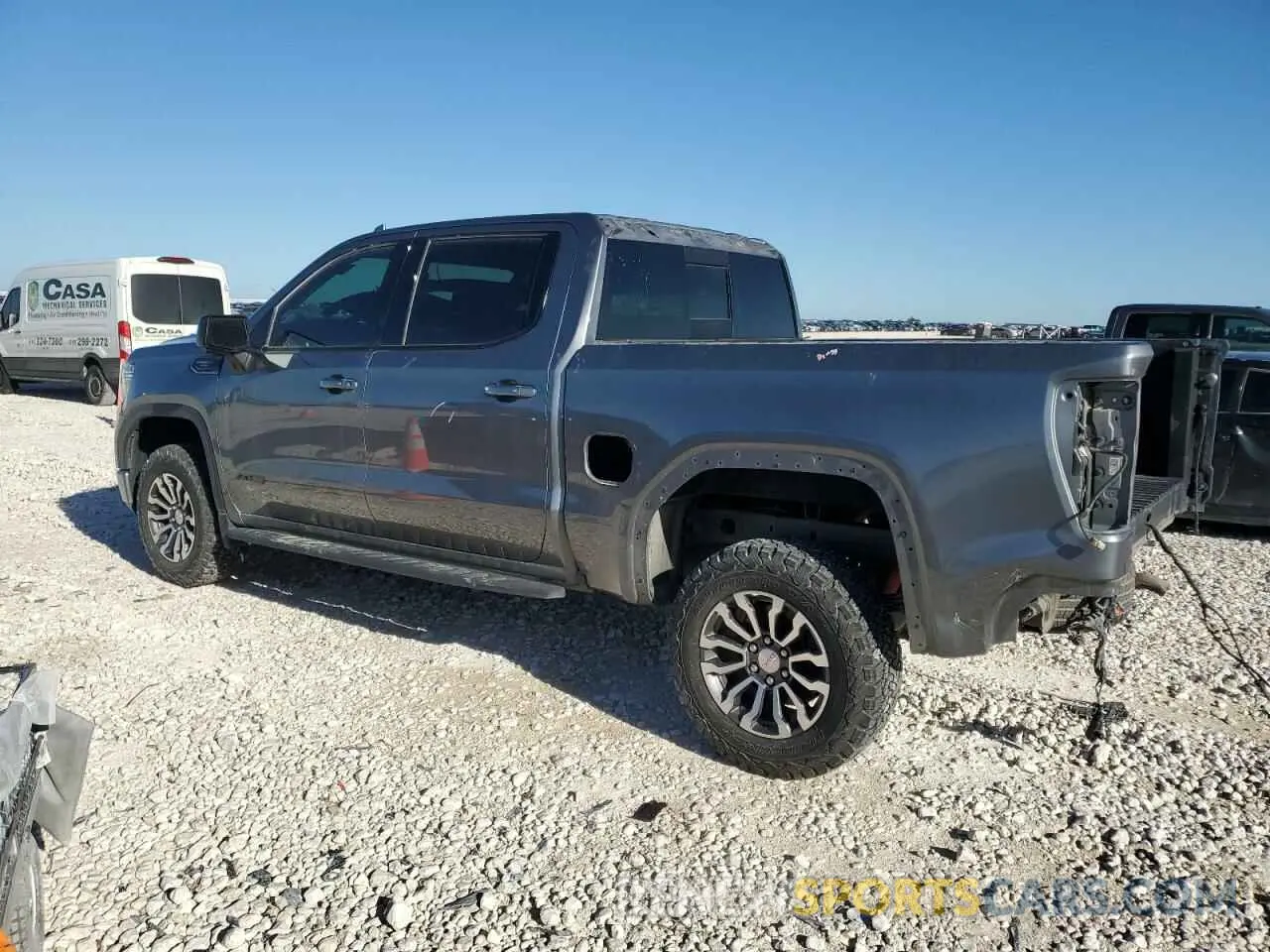 2 Photograph of a damaged car 1GTP9EEL0MZ209843 GMC SIERRA 2021