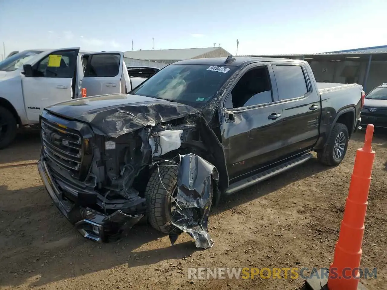 1 Photograph of a damaged car 1GTP9EEL6MZ277760 GMC SIERRA 2021