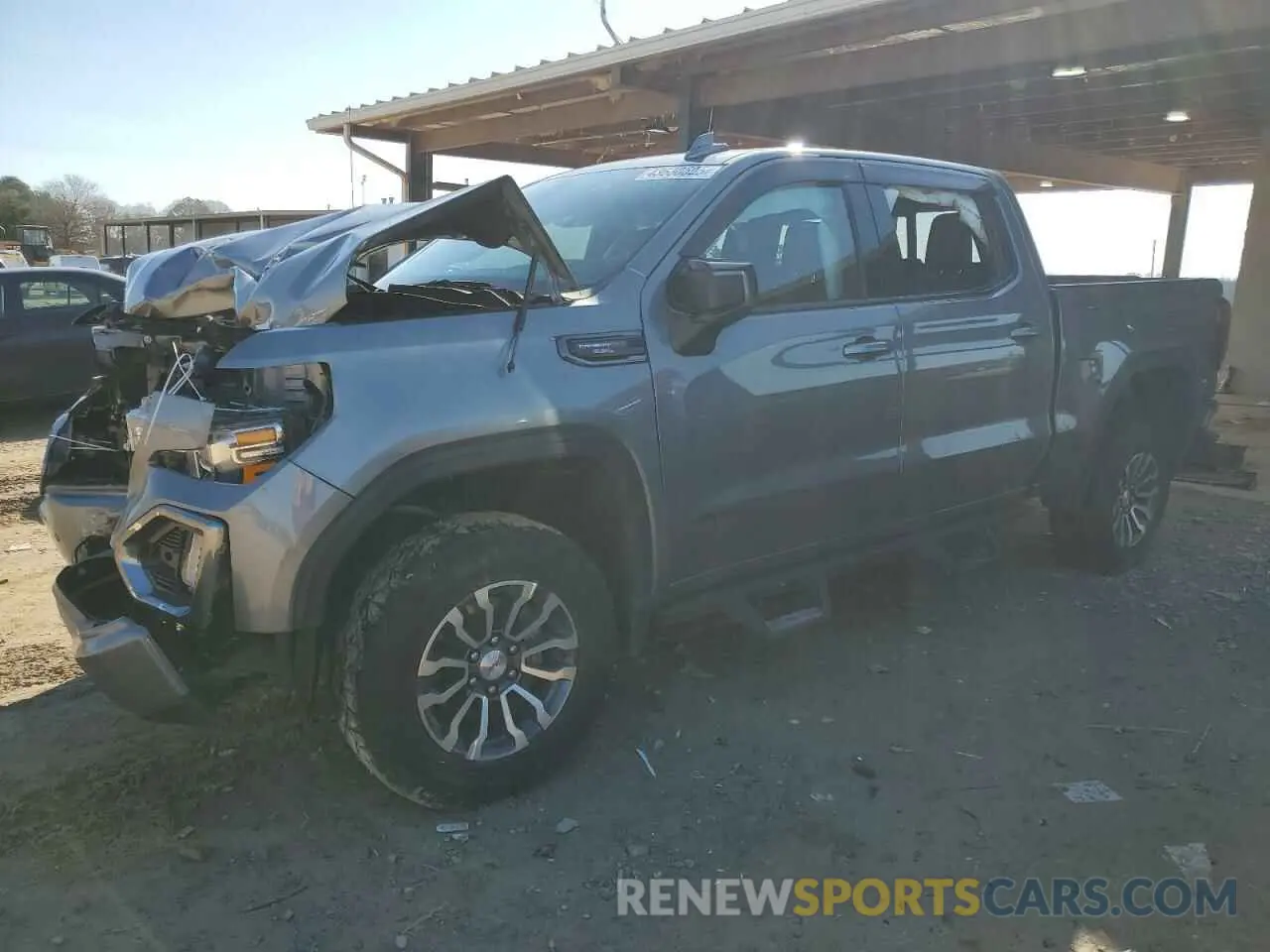 1 Photograph of a damaged car 1GTP9EEL8MZ209878 GMC SIERRA 2021