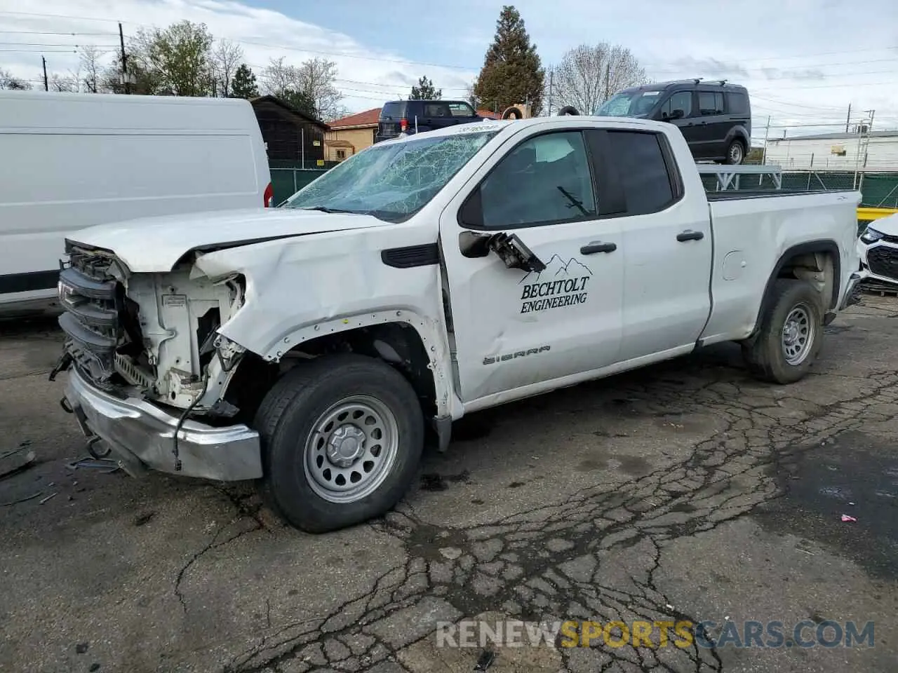 1 Photograph of a damaged car 1GTR9AEF1MZ163788 GMC SIERRA 2021
