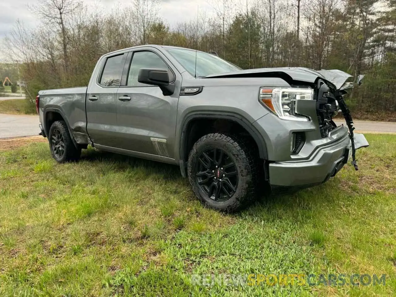 1 Photograph of a damaged car 1GTR9CED7MZ344940 GMC SIERRA 2021