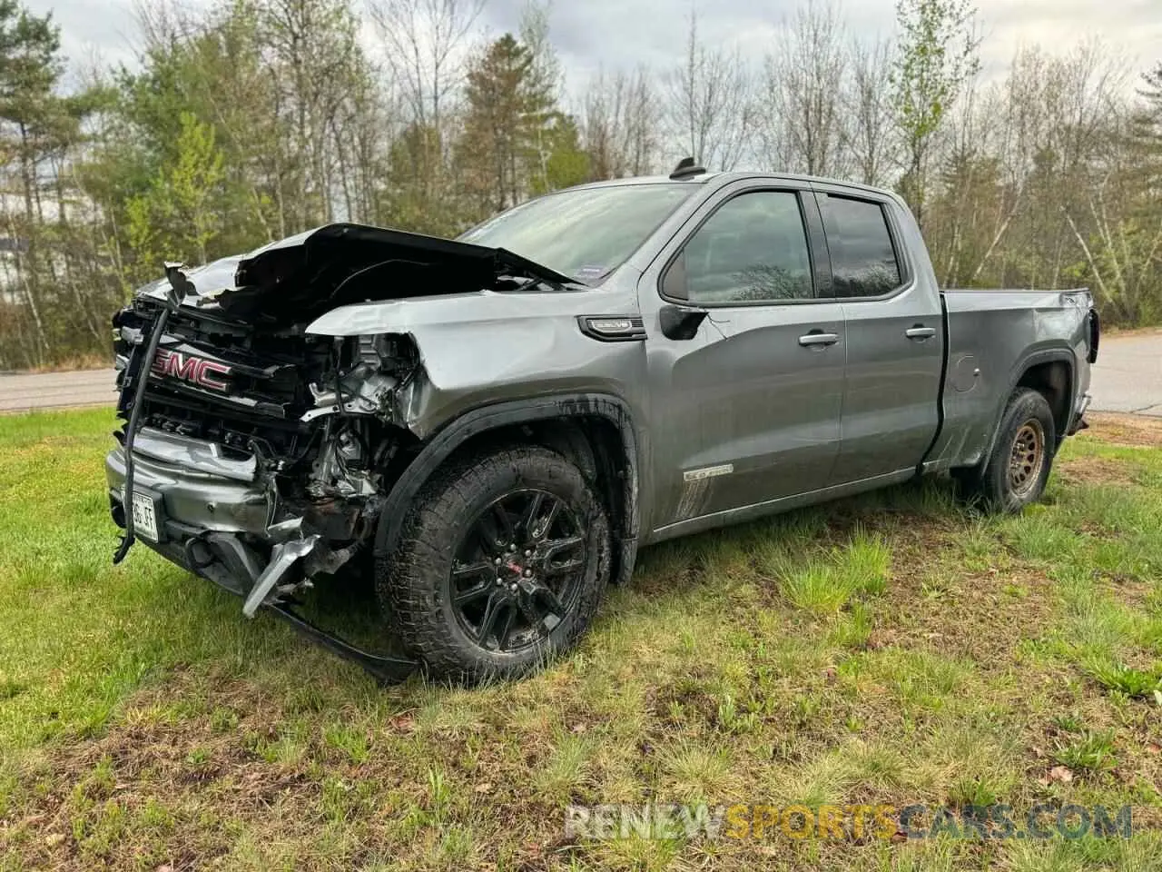2 Photograph of a damaged car 1GTR9CED7MZ344940 GMC SIERRA 2021