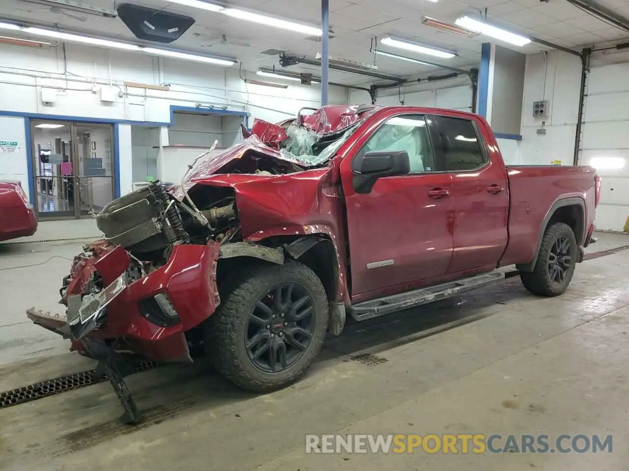 1 Photograph of a damaged car 1GTR9CED9MZ303807 GMC SIERRA 2021