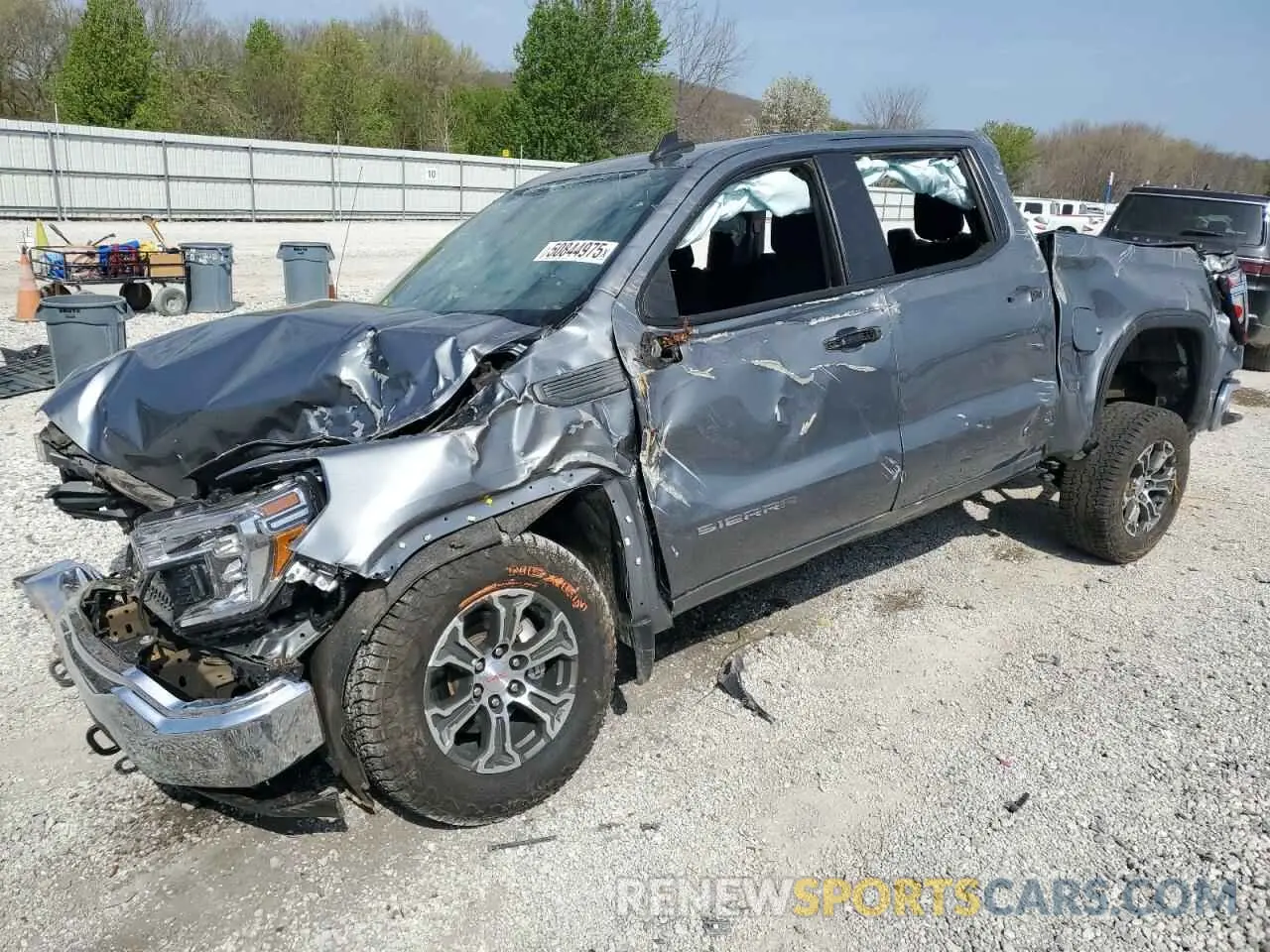 1 Photograph of a damaged car 1GTU9AEF0MZ230990 GMC SIERRA 2021