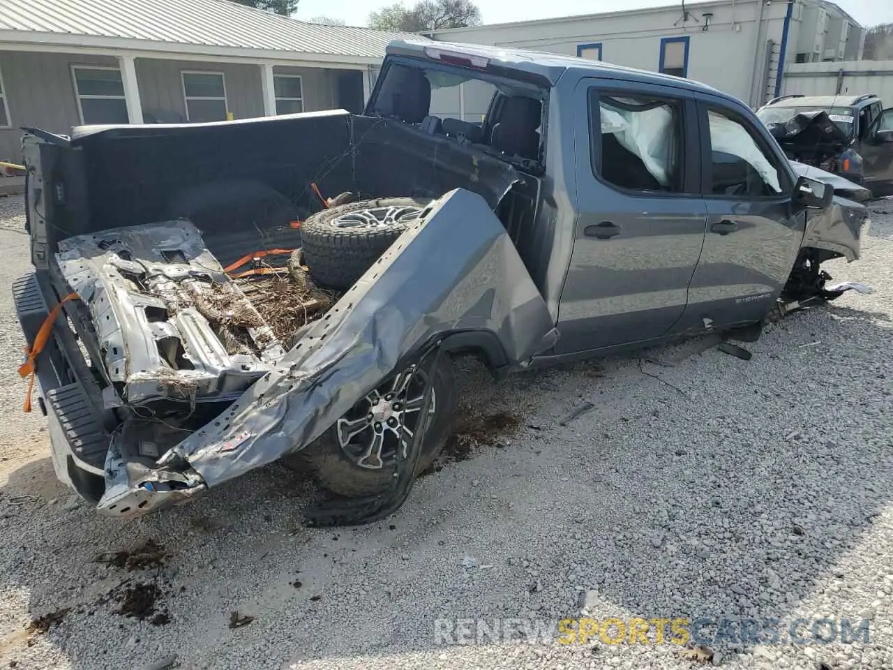 3 Photograph of a damaged car 1GTU9AEF0MZ230990 GMC SIERRA 2021