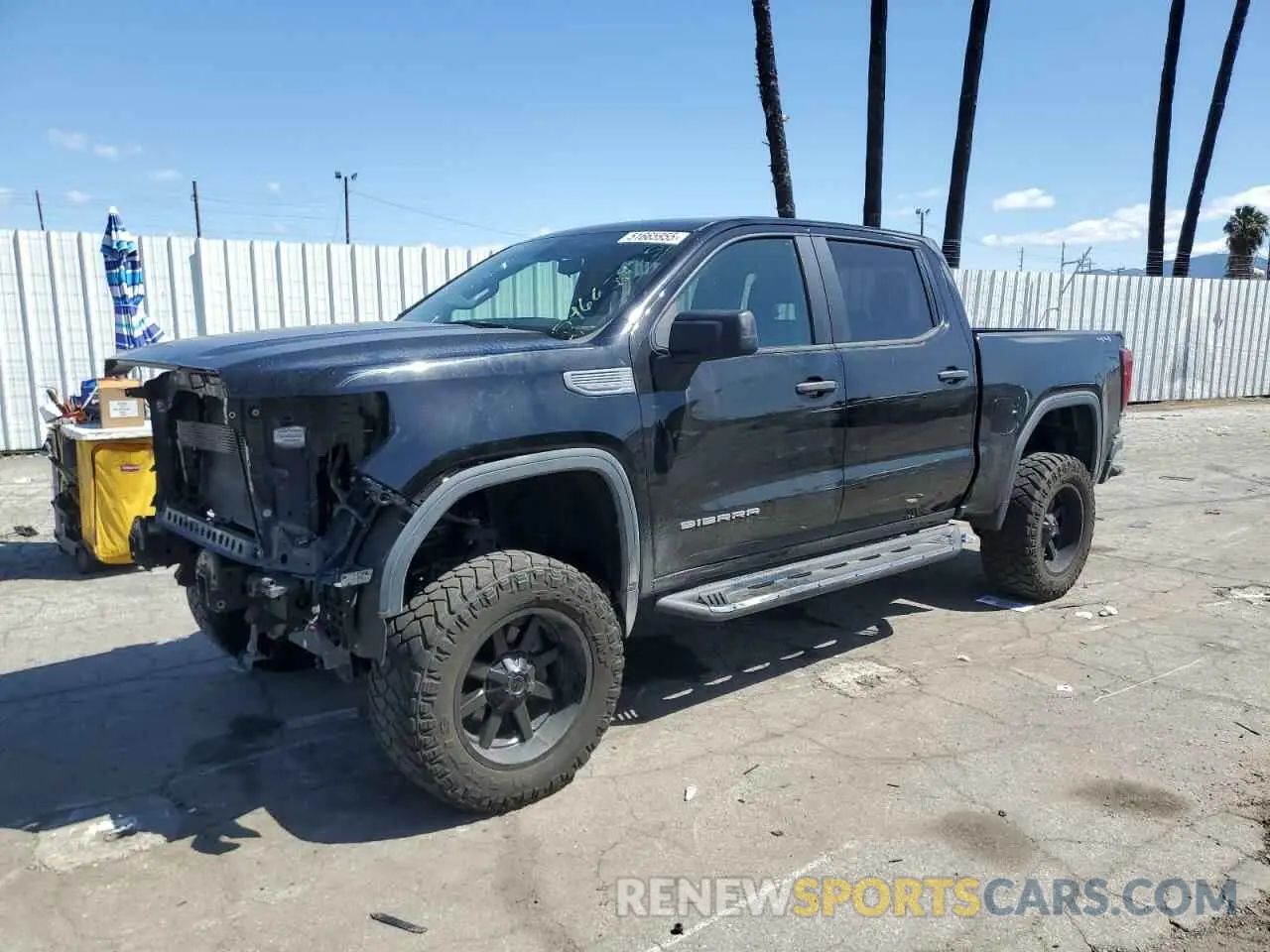 1 Photograph of a damaged car 1GTU9AEF8MZ229571 GMC SIERRA 2021