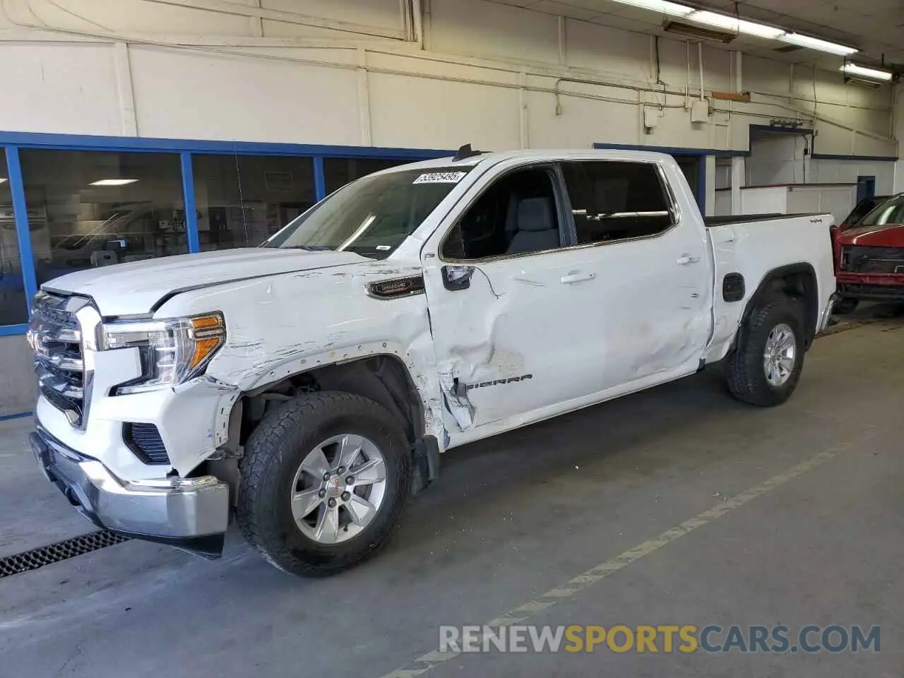 1 Photograph of a damaged car 1GTU9BET8MZ315605 GMC SIERRA 2021